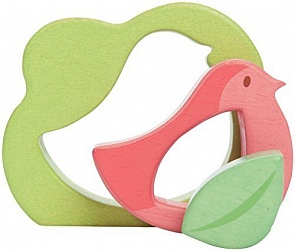 Пазл для малышей - Птичка с листочком, 3 элемента (Le Toy Van, PL004)